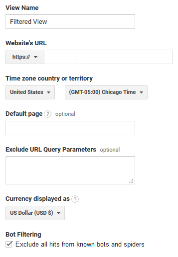 Google Analytics Settings