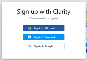 microsoft clarity login