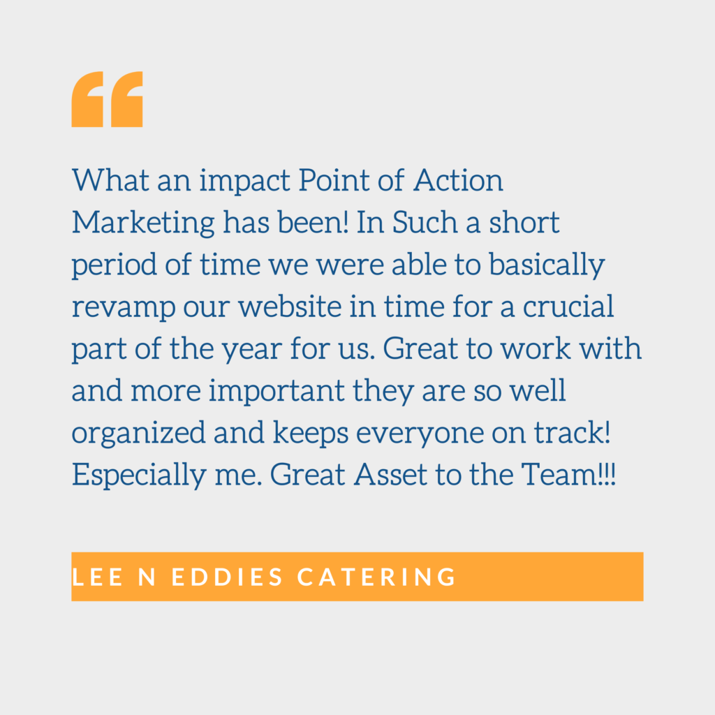 Digital Marketing Testimonial from Lee n Eddies