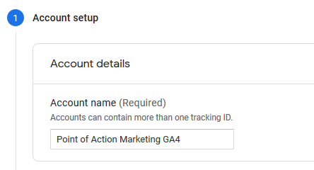 Step 2 - Account Setup