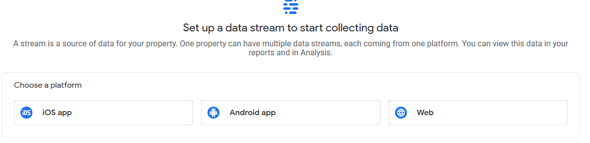 Step 6 - Choose Data Stream
