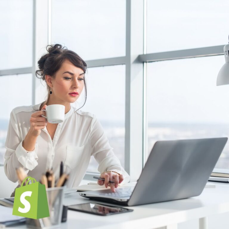 Shopify Person Working