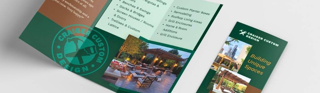 Custom designed tri-fold print brochure